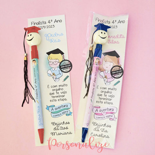 Caneta " Finalista " com cartão