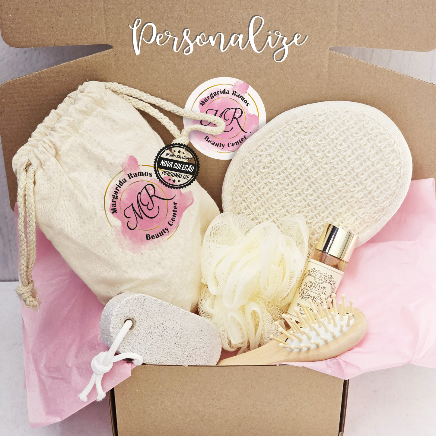 Kit de banho "Nome e profissão"