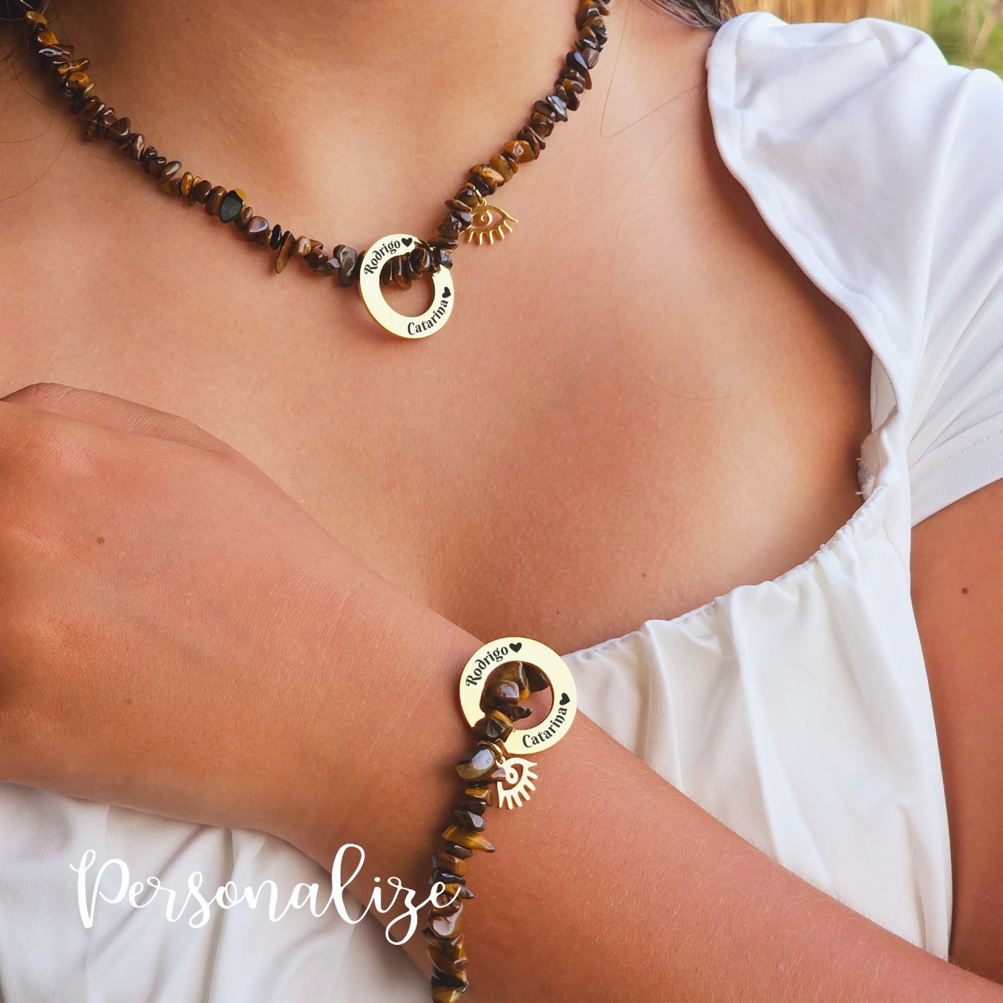 Fio e/ou Pulseira " Olho de tigre "