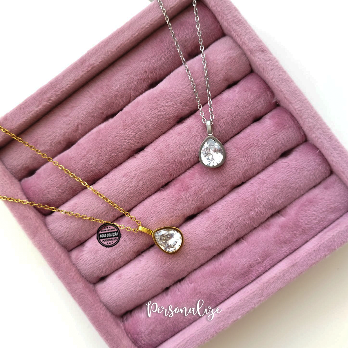 Fios coração/gota "Strass"