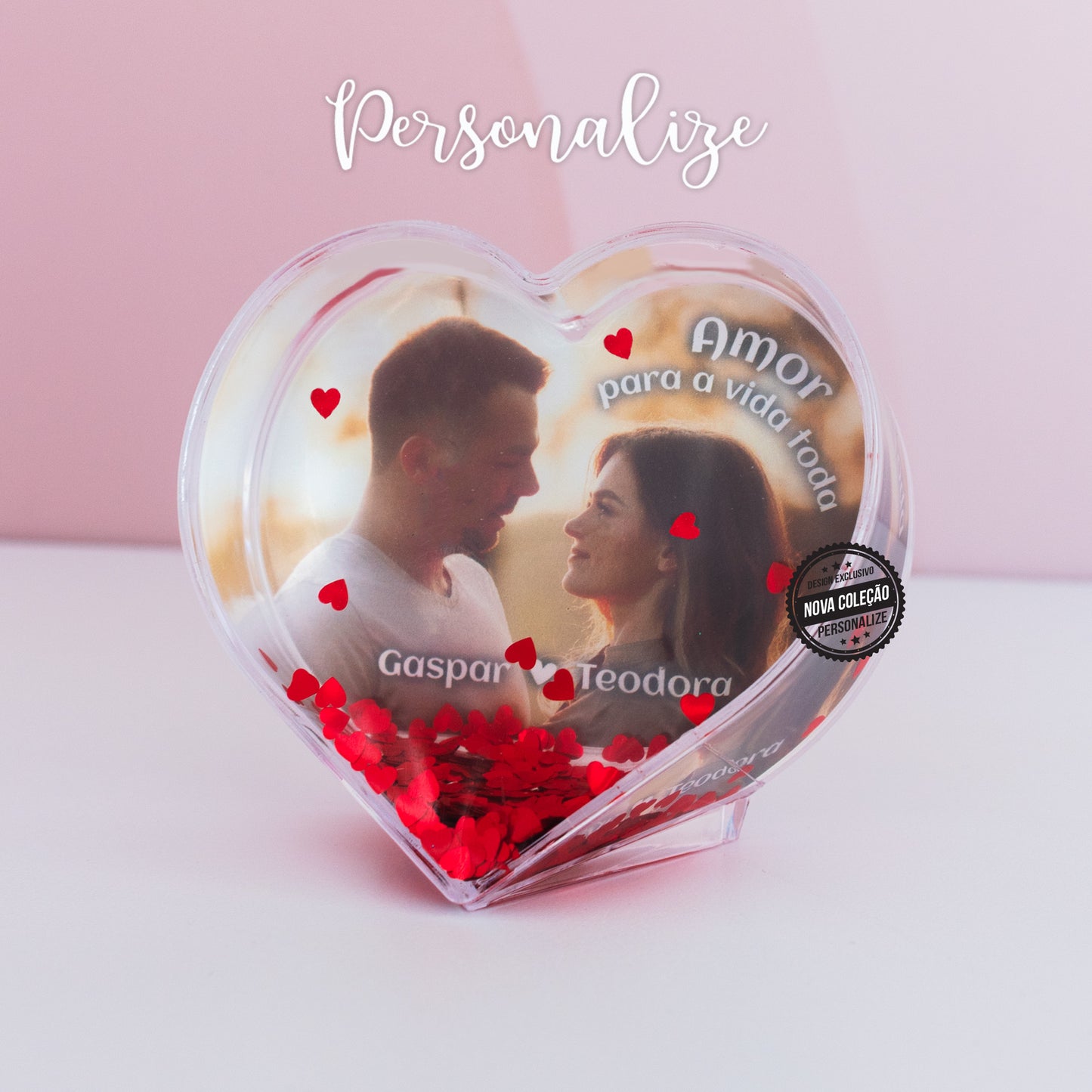 Moldura de água " Coração "