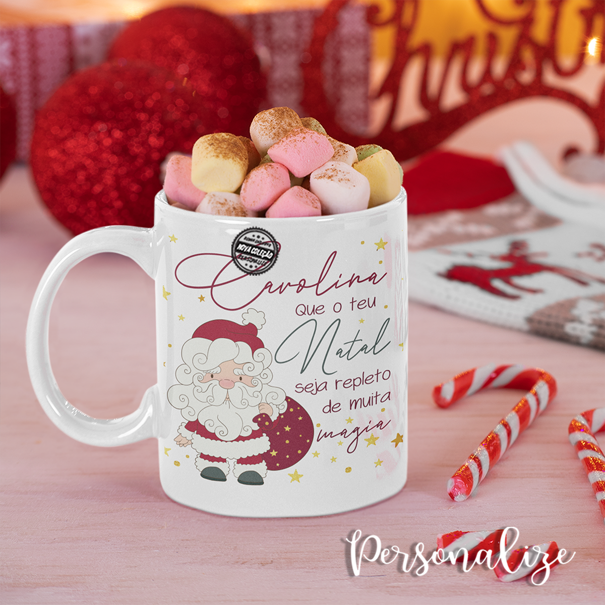 Caneca Pai Natal "Magia do Natal"