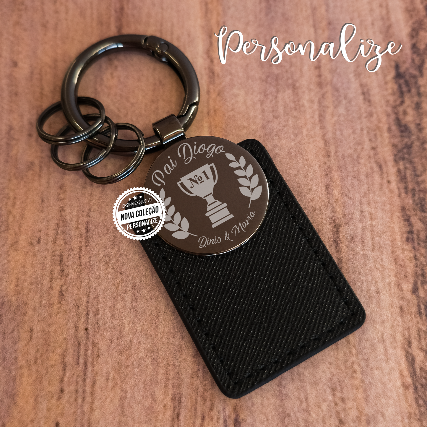 Porta-chaves pai "Número 1"