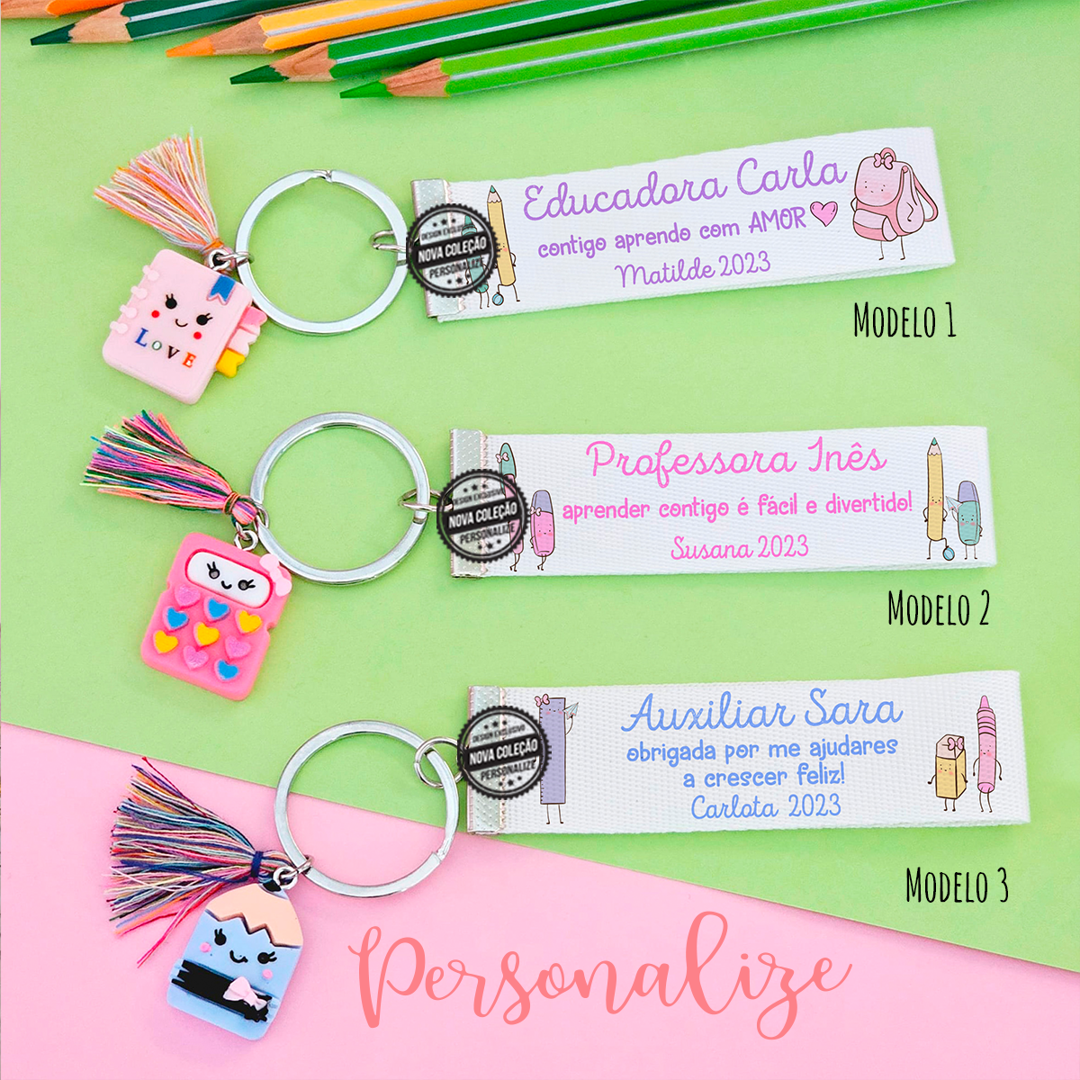 Porta-chaves "Gang da escola"