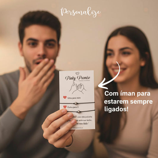 Pulseiras " Pinky Promisse " com íman