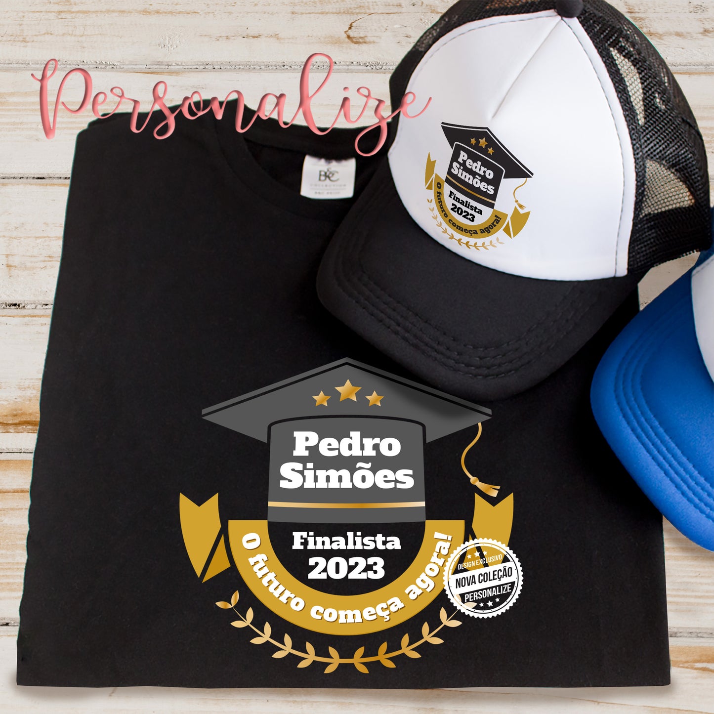 Conjunto T-shirt e/ou Boné " Finalista"