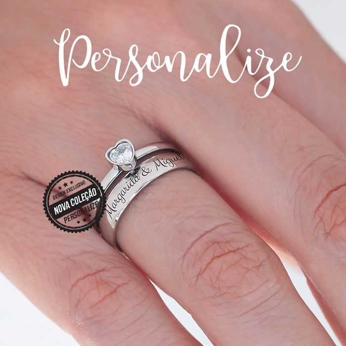 Conjunto de anéis com nomes