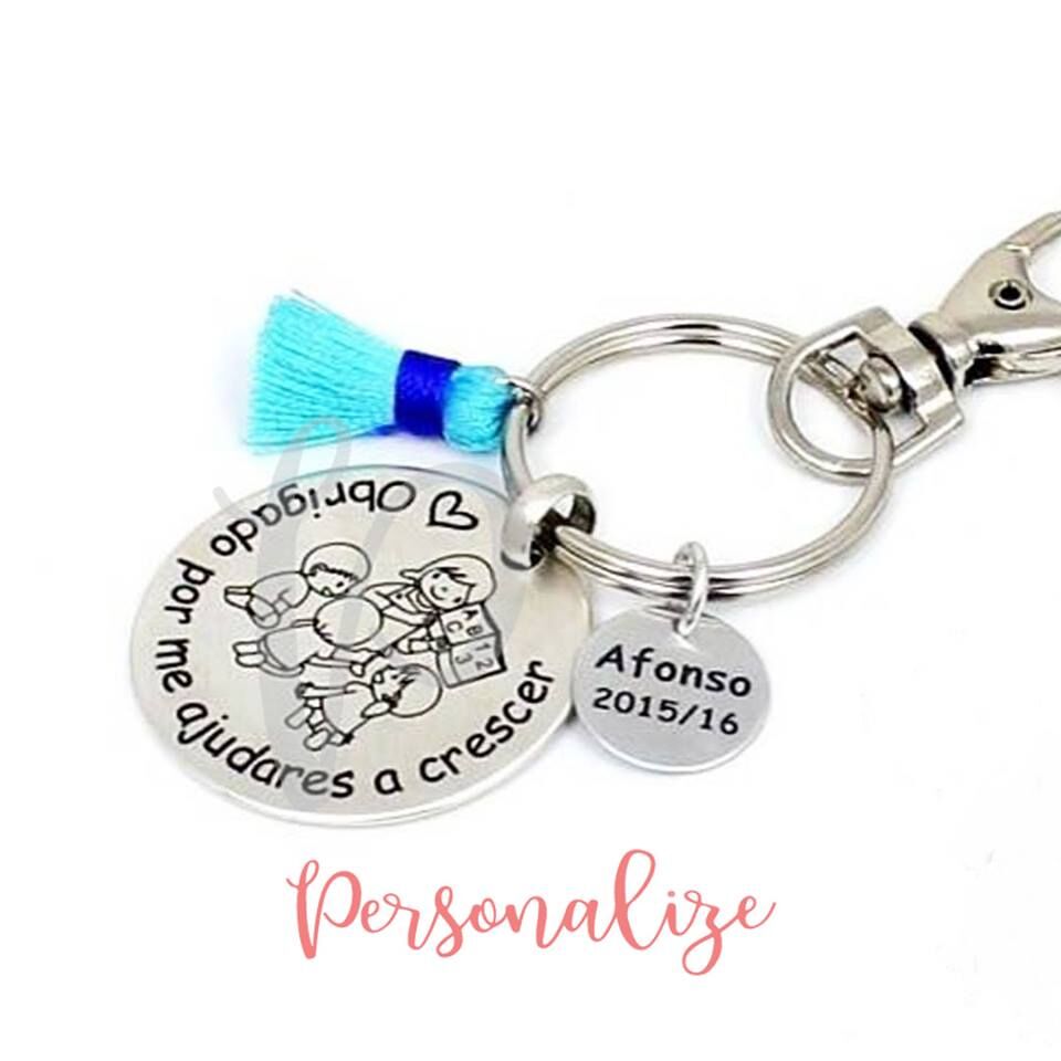 Porta-chaves Educadoras/ Auxiliares / Professores Personalize