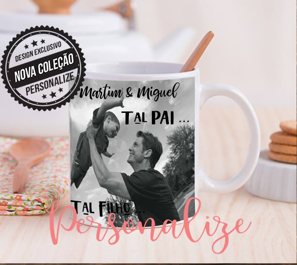 Caneca cerâmica com foto Personalize
