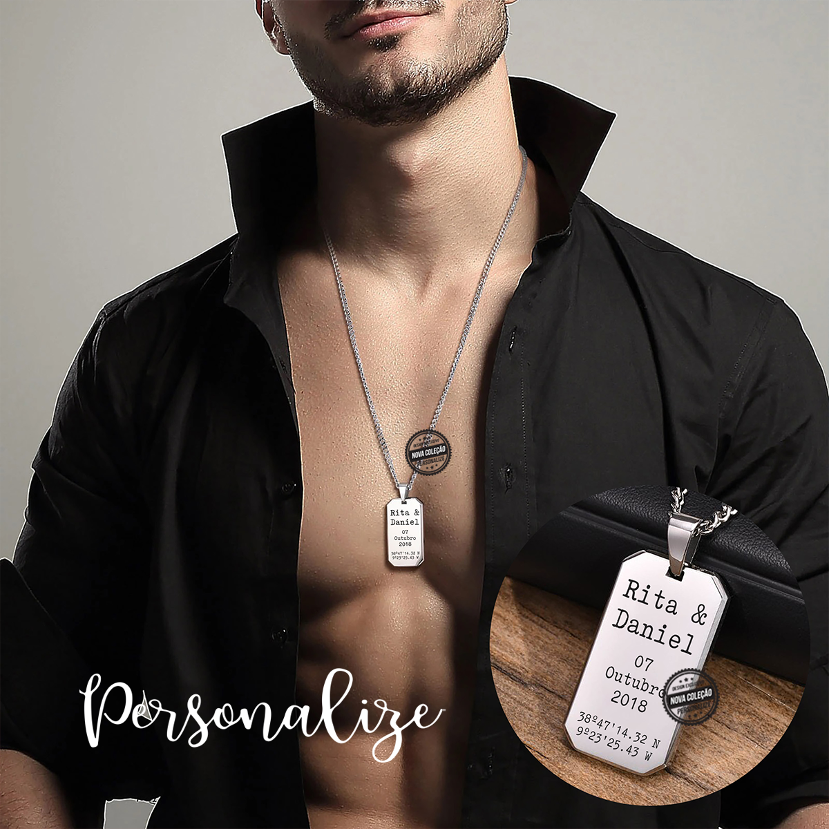 Fio de homem "Dados de namoro"