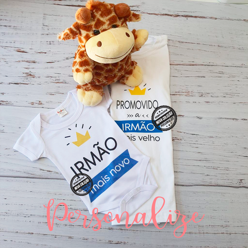 Conjunto body e/ou T-shirt "Irmãos"