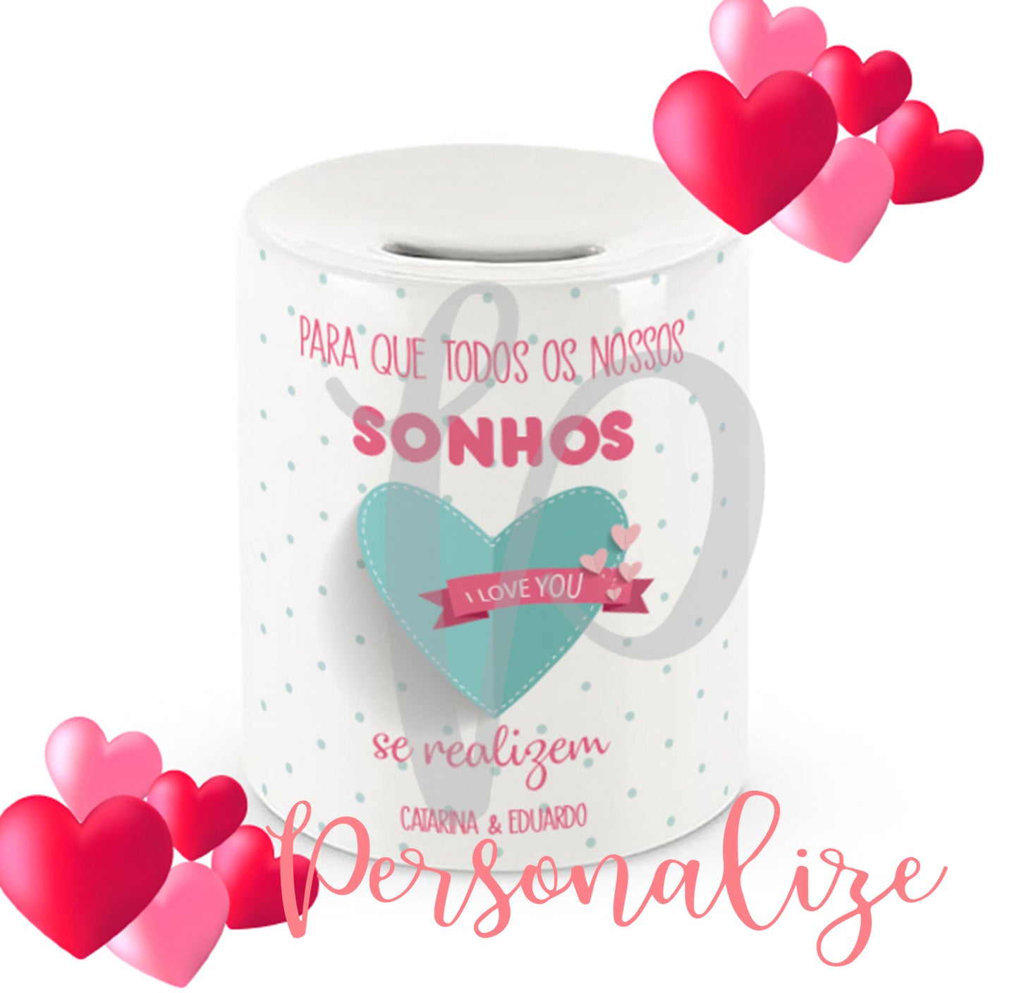 Mealheiro cerâmica Personalize