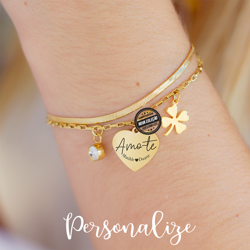 Pulseira Dupla "Amo-te"