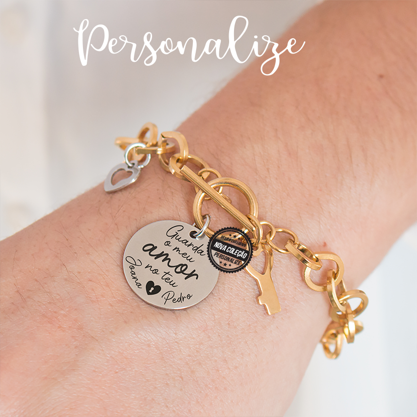 Pulseira "Guarda o meu amor no teu coração"