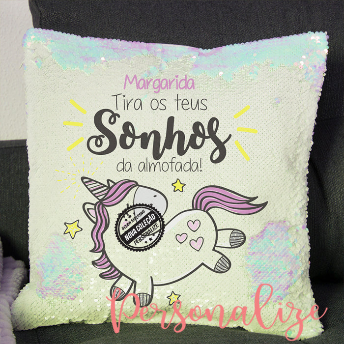 Almofadas Lantejoulas multicolor