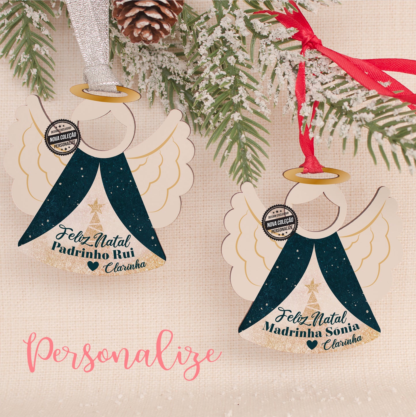 Pendentes de anjo "Padrinhos"