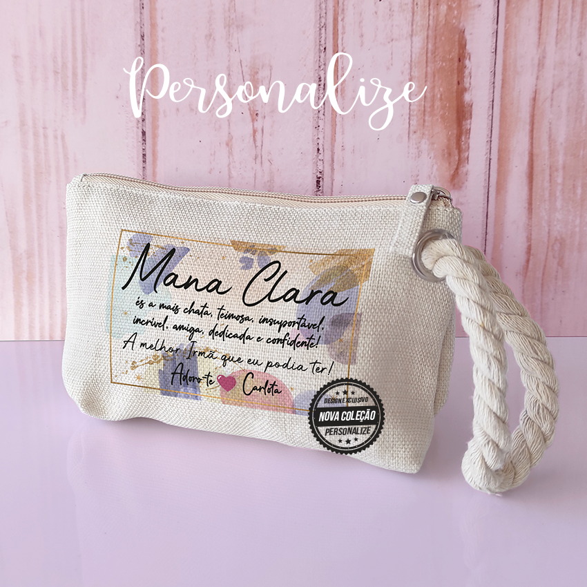 Bolsa de tecido "Melhor irmã"