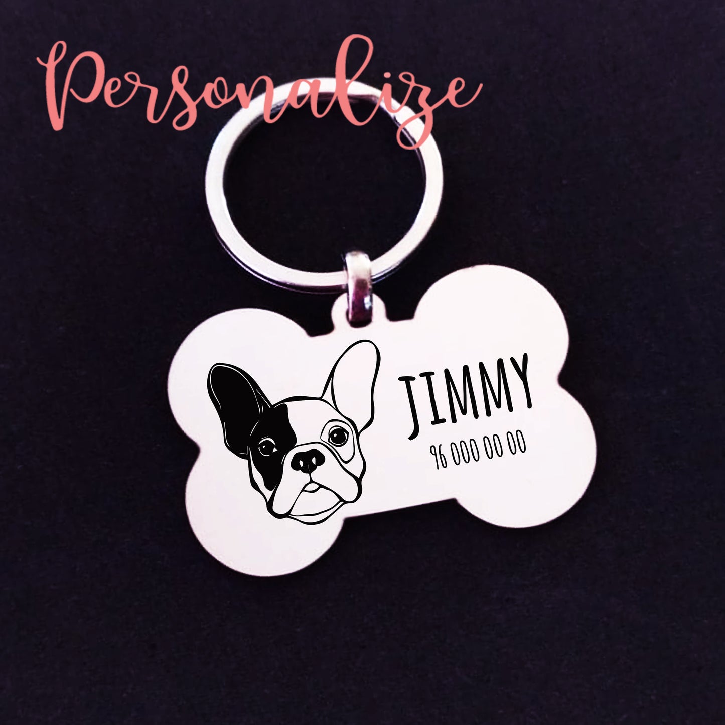 Medalha em forma de osso Personalize