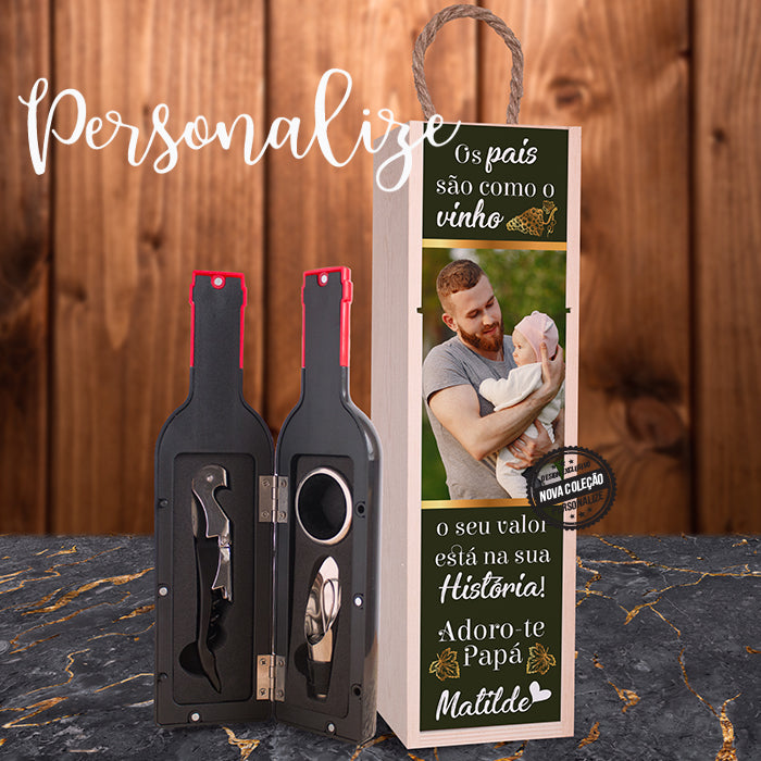 Conjunto " Os país são como o vinho ... "