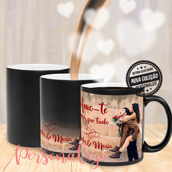 Caneca mágica " Amo-te mais que tudo"