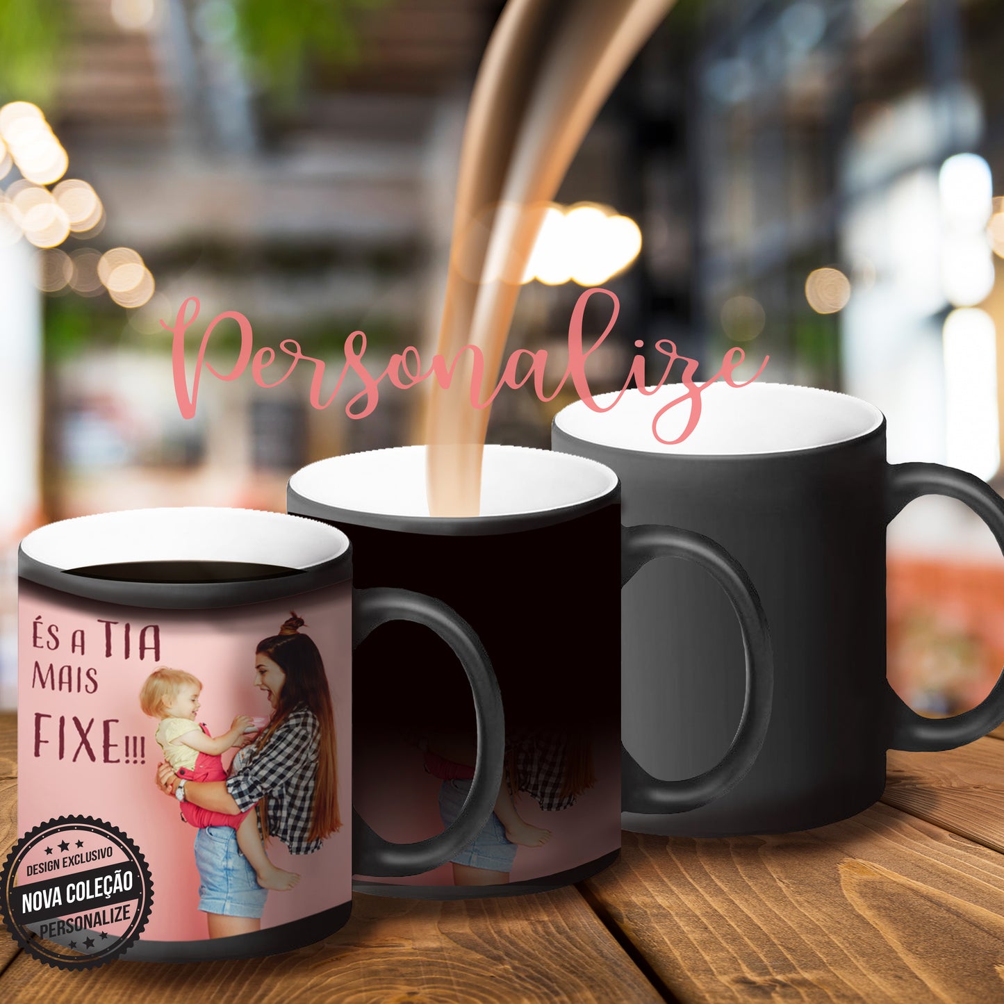 Caneca mágica " És a tia mais fixe!! " Personalize