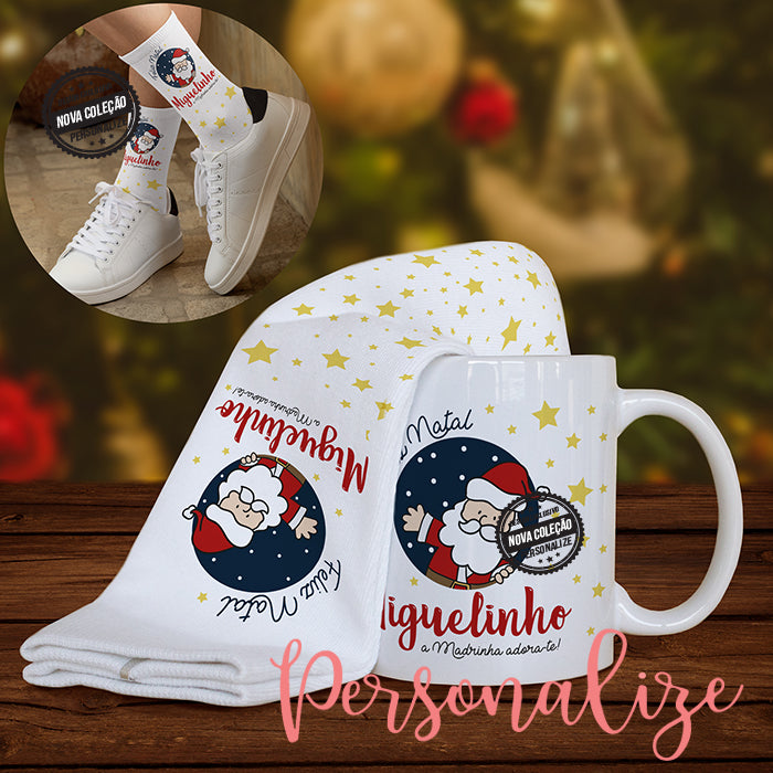 Caneca cerâmica e/ou meias " Pai Natal "