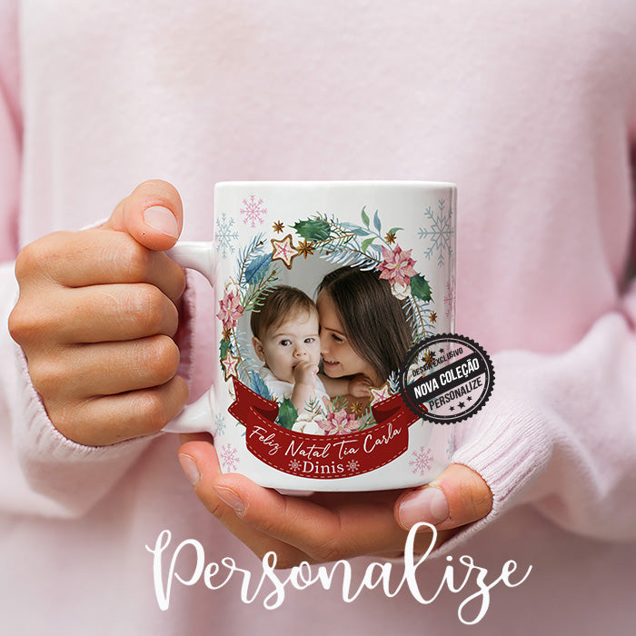 Caneca " Feliz Natal Tia "