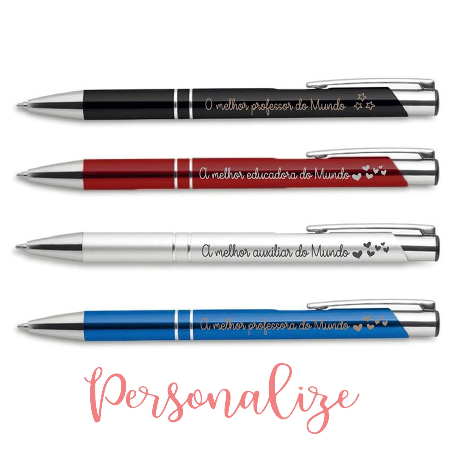 Canetas metálicas - Escolas Personalize