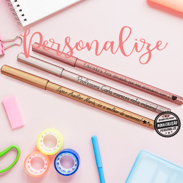 Canetas personalizadas com a frase a seu gosto, escrita de gel