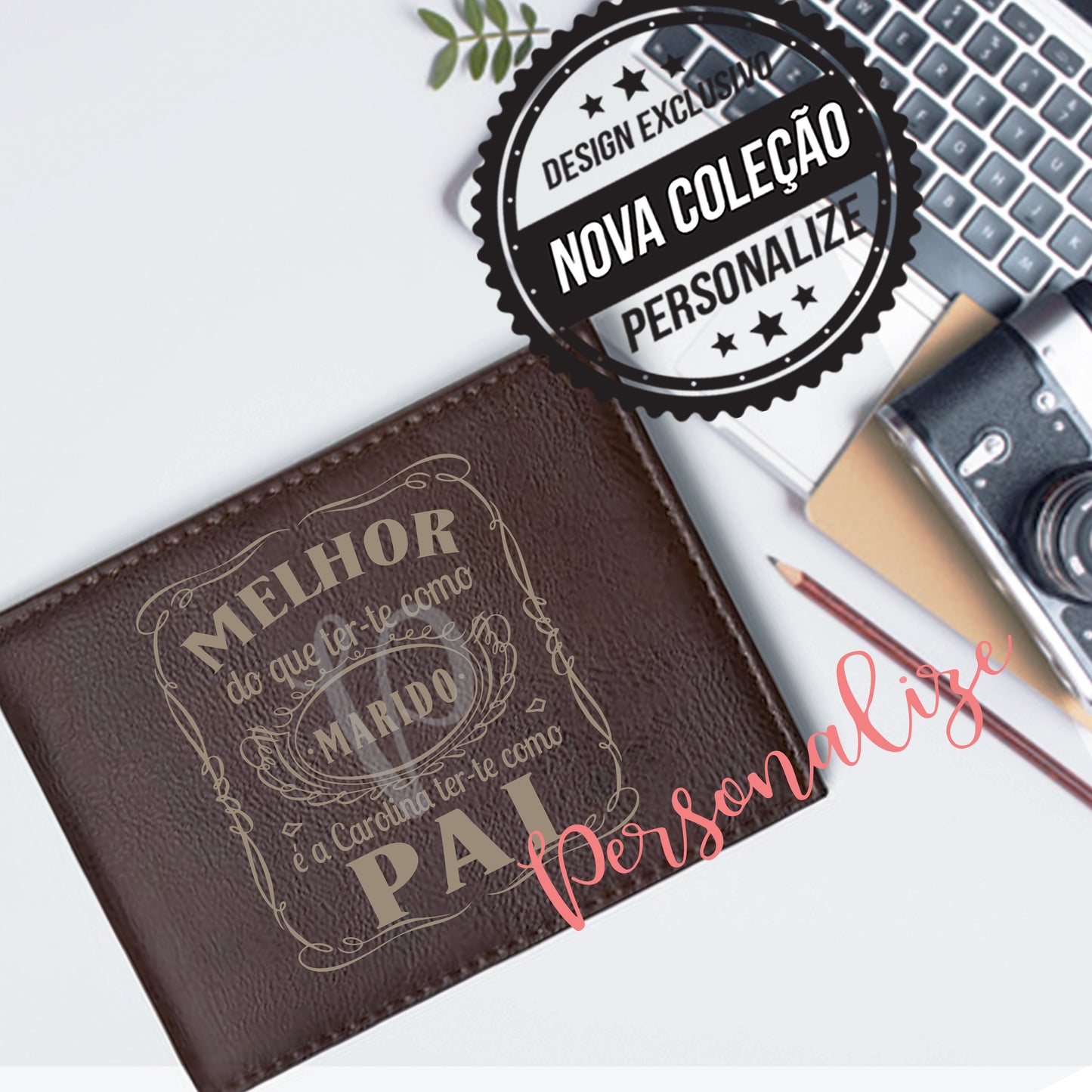 Carteira personalizada para homem
Porque ele é mais do que um marido incrível — é o melhor pai do mundo. 💙
Um presente cheio de amor, feito para emocionar e acompanhar o homem mais importante da sua vida em todos os momentos.
🎁 Elegante, prática e com um toque de sentimento que ele nunca vai esquecer.