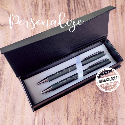Conjunto esferográfica + lapiseira " Tio incrível "