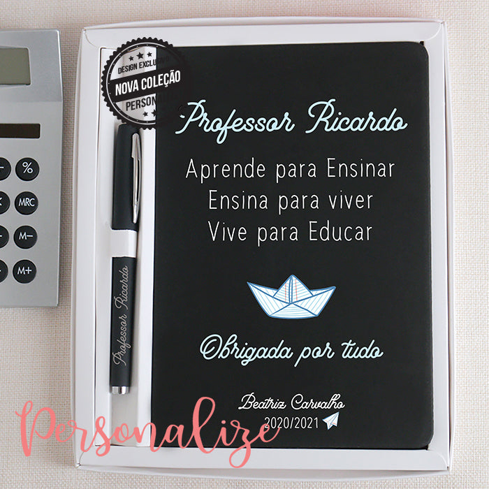 Conjunto Bloco de notas " Obrigada por tudo"