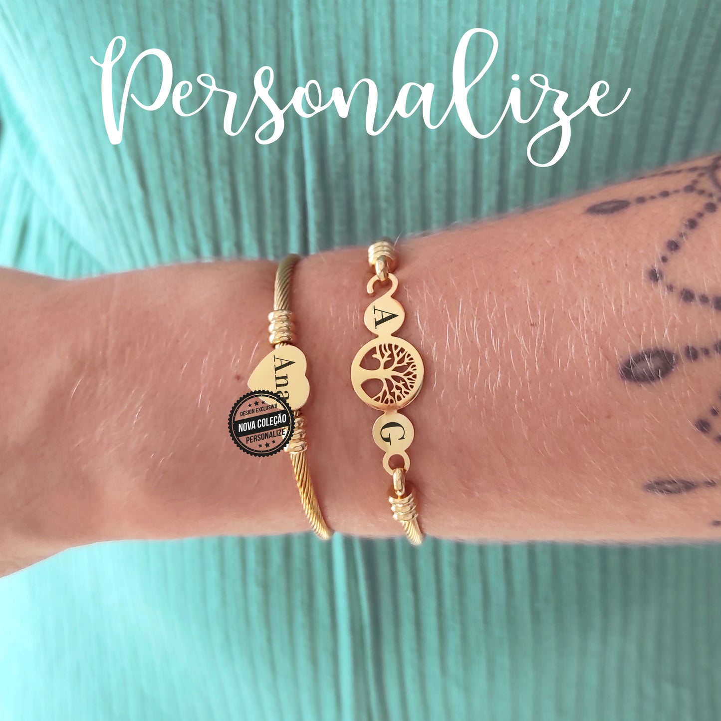 Pulseira e/ou conjunto de pulseiras escravas