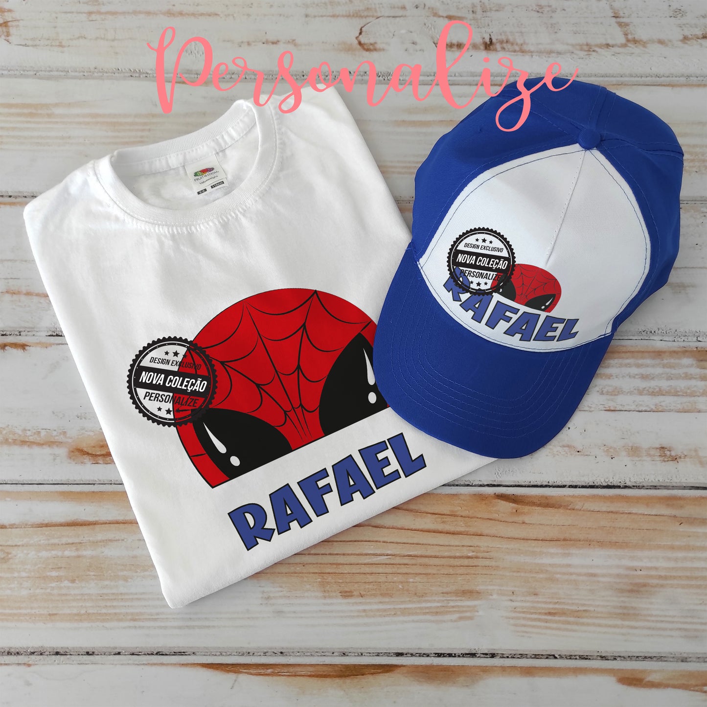 T-shirt e/ou boné "Super Heróis"