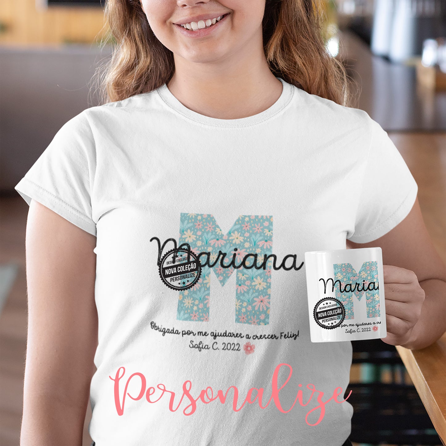 T-shirt e/ ou caneca "Inicial"