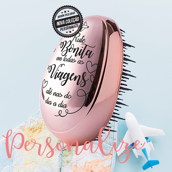 Escovas de cabelo "Bonita em todas... Personalize