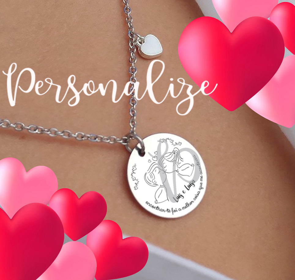 Fio aço inox " Encontrar-te foi a melhor coisa que me aconteceu" Personalize