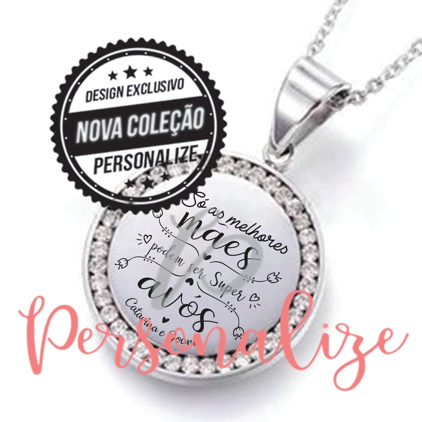 Fio aço inox " Só as melhores mães... Personalize