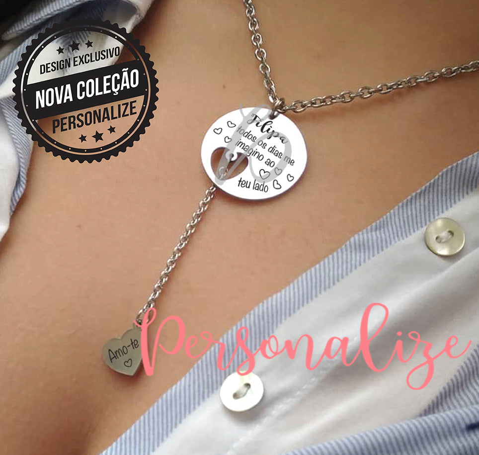 Fio " Todos os dias me imagino ao teu lado" Personalize