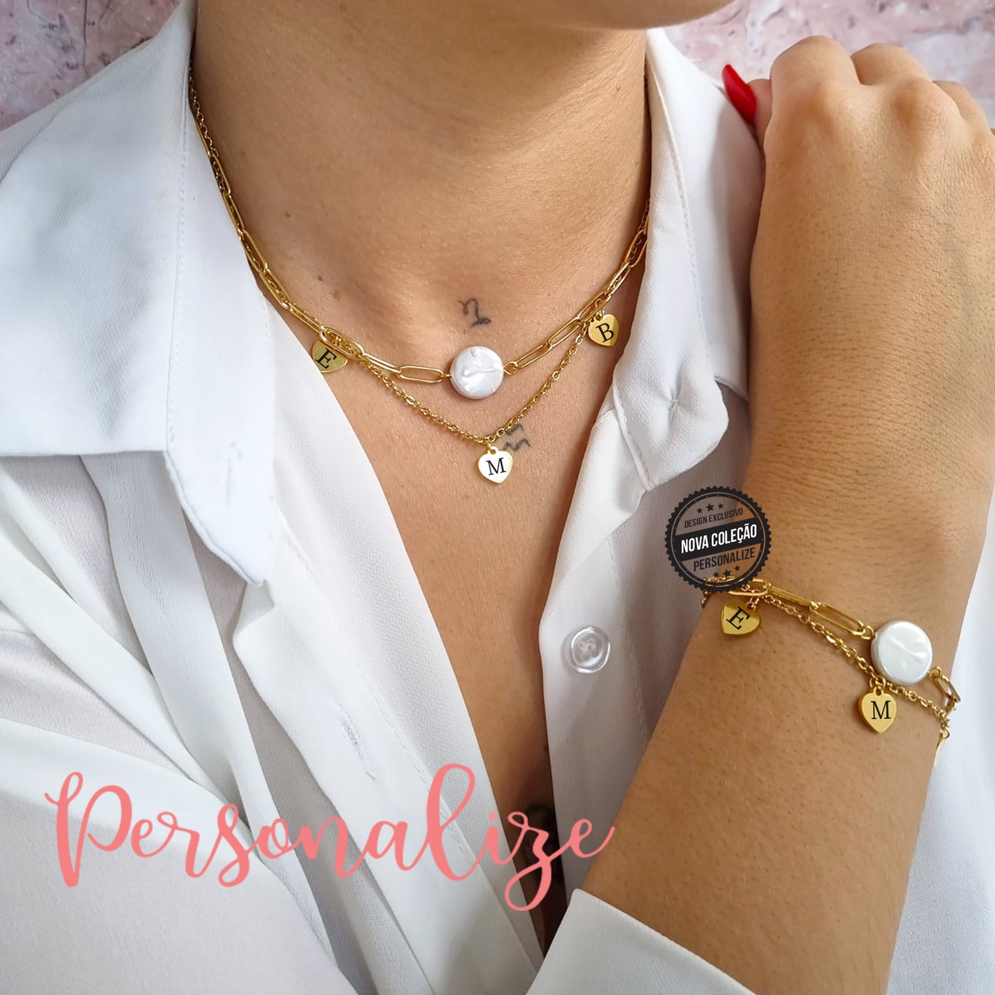 Fio e/ou pulseira "Iniciais "