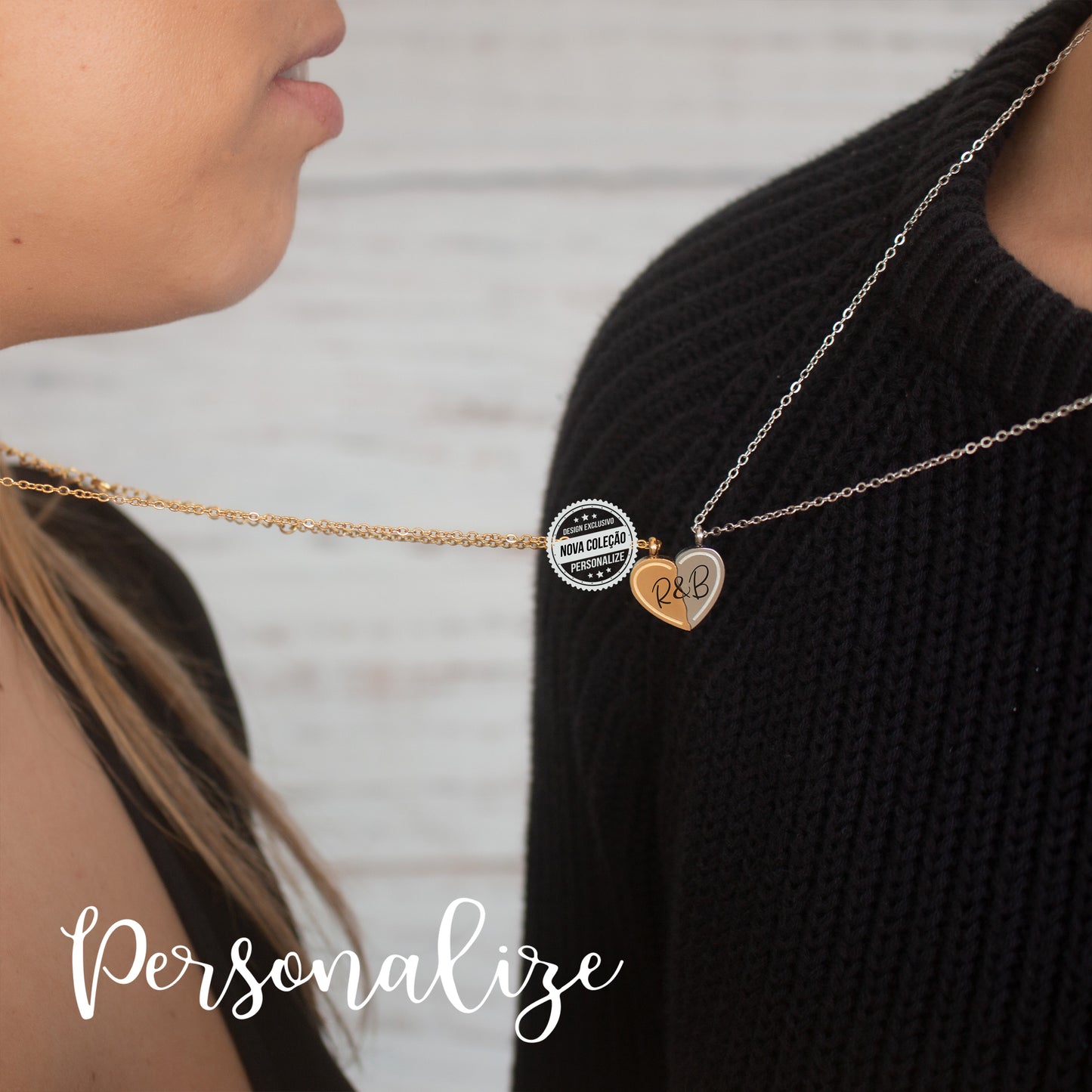 Fio namorados iman coração "Iniciais"