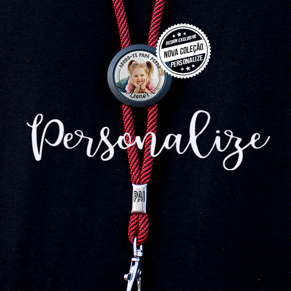 Fita de pescoço PAI com fotografia