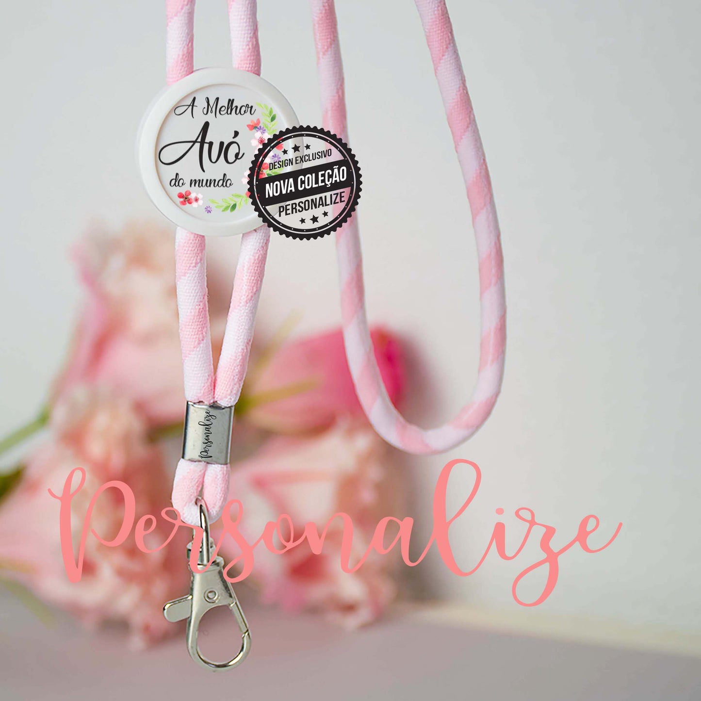 Fitas de pescoço " A melhor avó do mundo" Personalize
