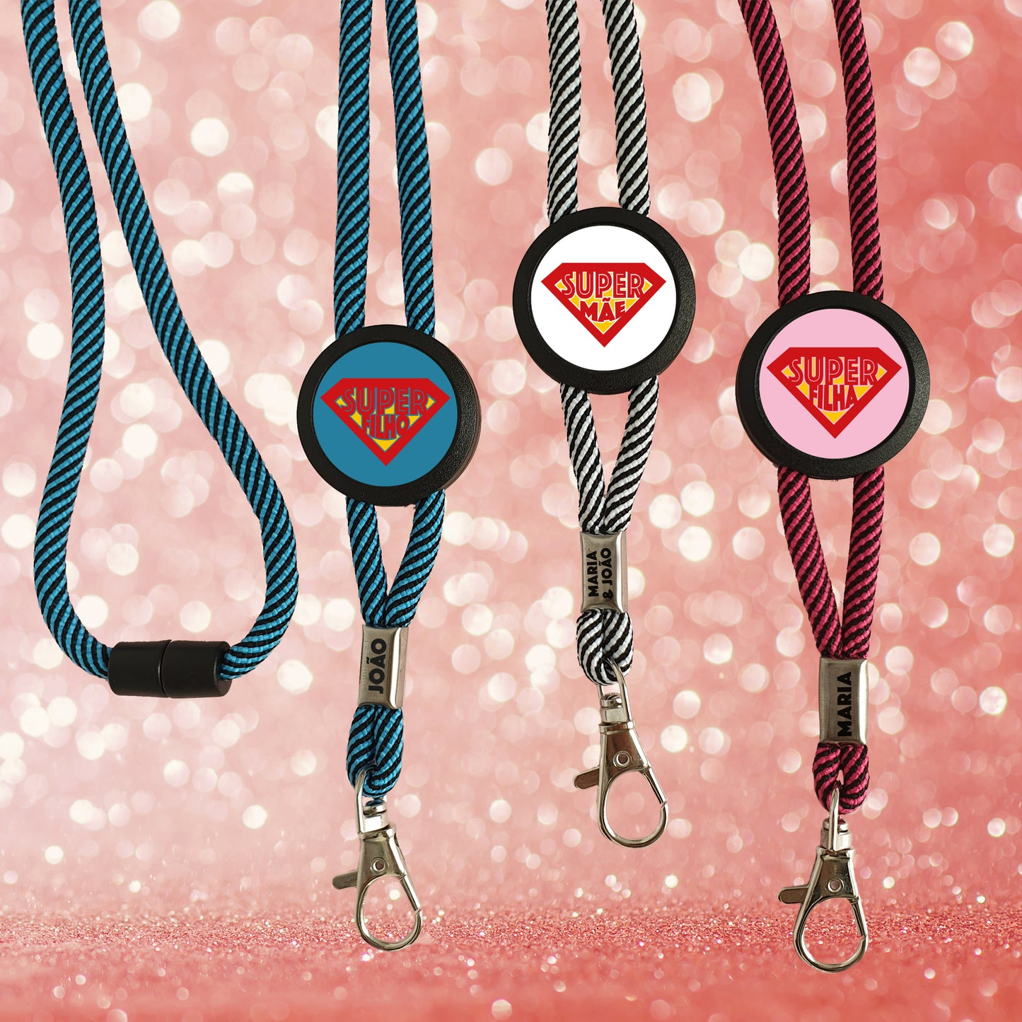 Fitas pescoço" Super Mãe e Super Filha/o"