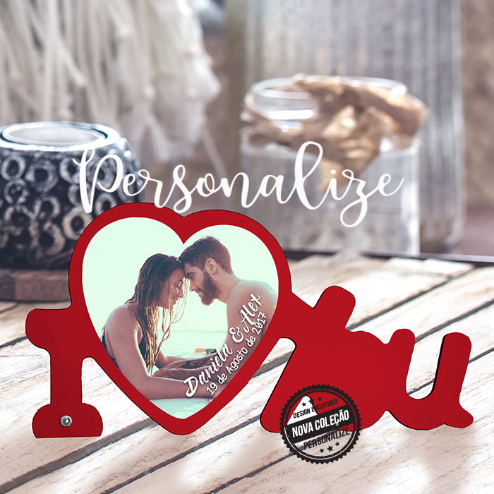 Moldura "I love you"