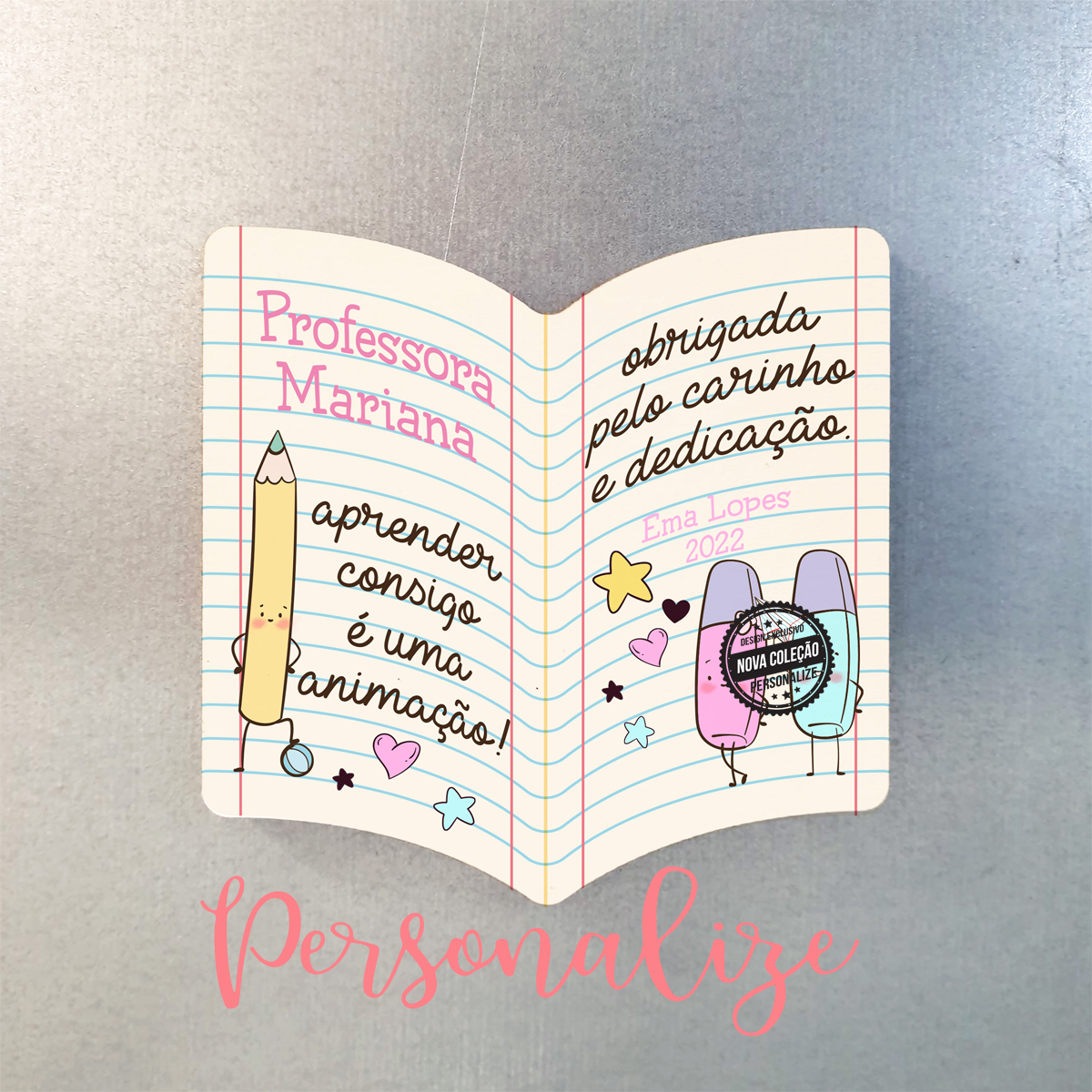 iman formato livro dedicado a prefossoras