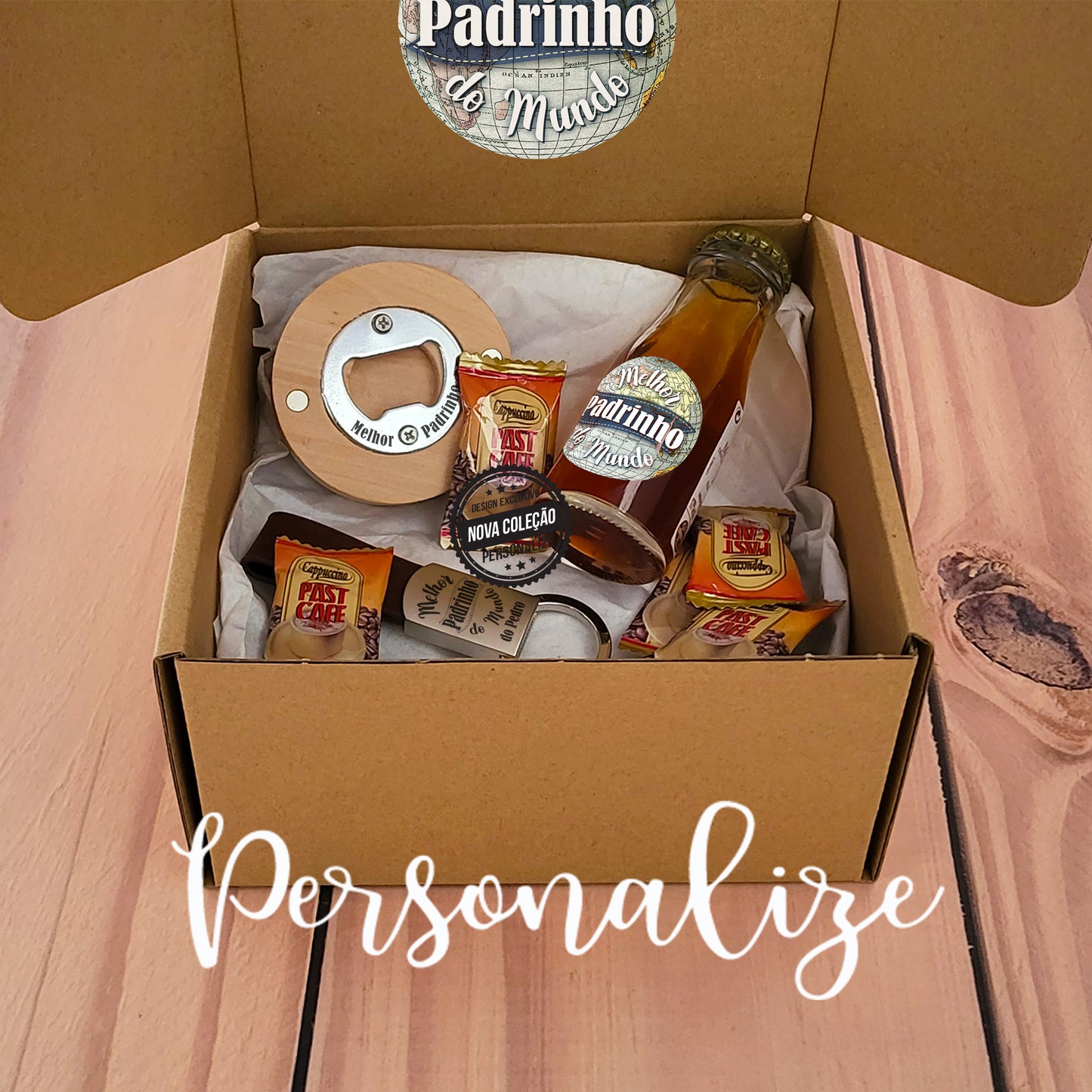 Kit " Melhor Padrinho do Mundo "