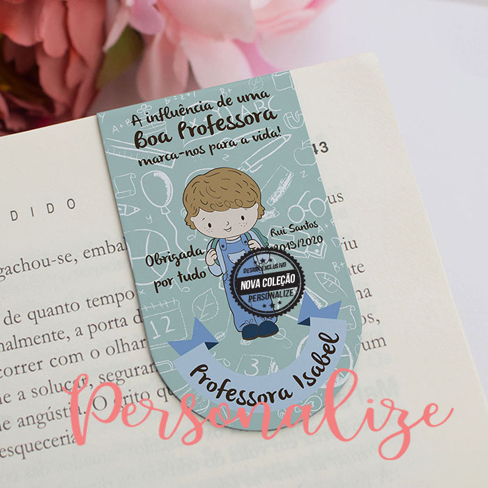 Marcador de livros " A influência de uma professora"