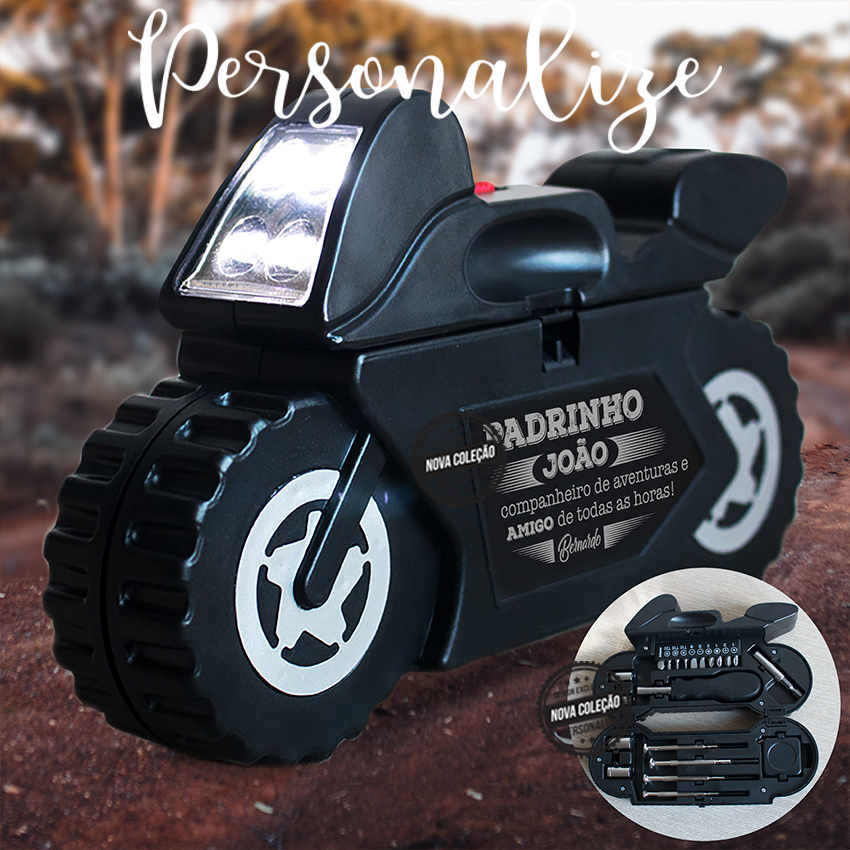 Mota / conjunto de ferramentas " Padrinho, companheiro de aventuras e amigo para todas as horas "