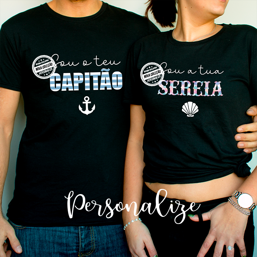 Conjunto T-shirt algodão "Namorados"